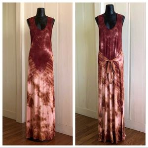 Errant Rust & Sienna Tie-dye Maxi Dress